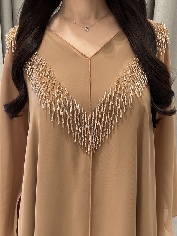 2 Pc Chiffon Handmade Embroidery